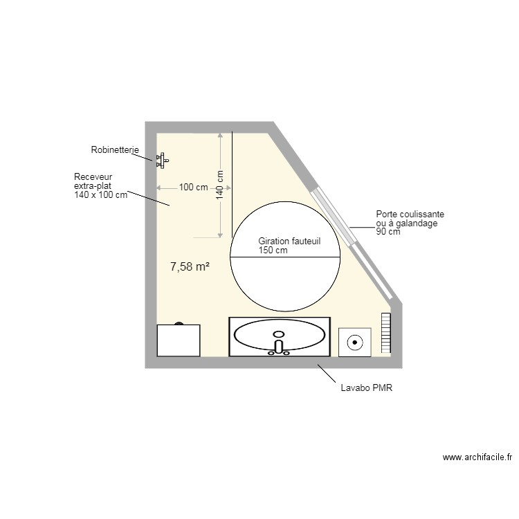 SDB Parisot Projet 2. Plan de 0 pièce et 0 m2