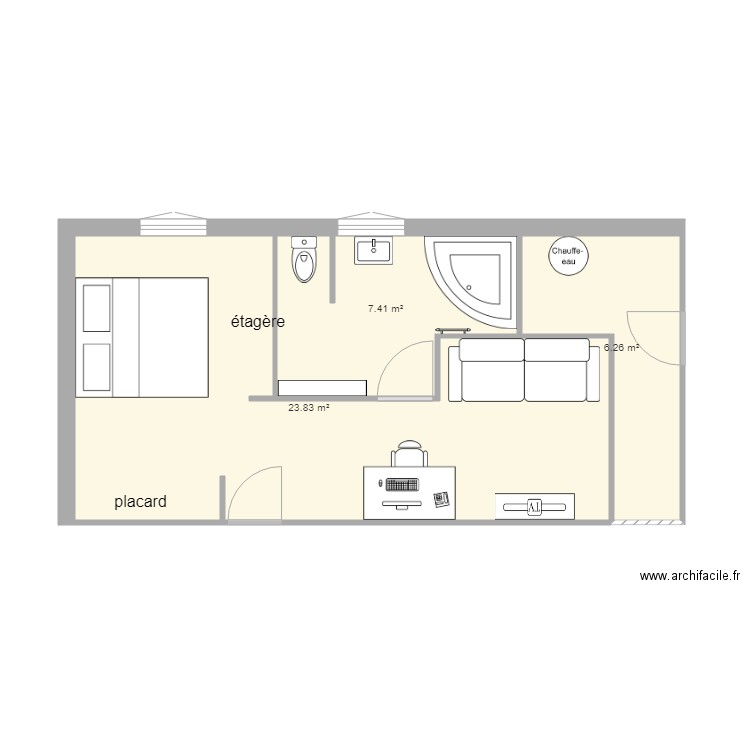 Romain. Plan de 0 pièce et 0 m2