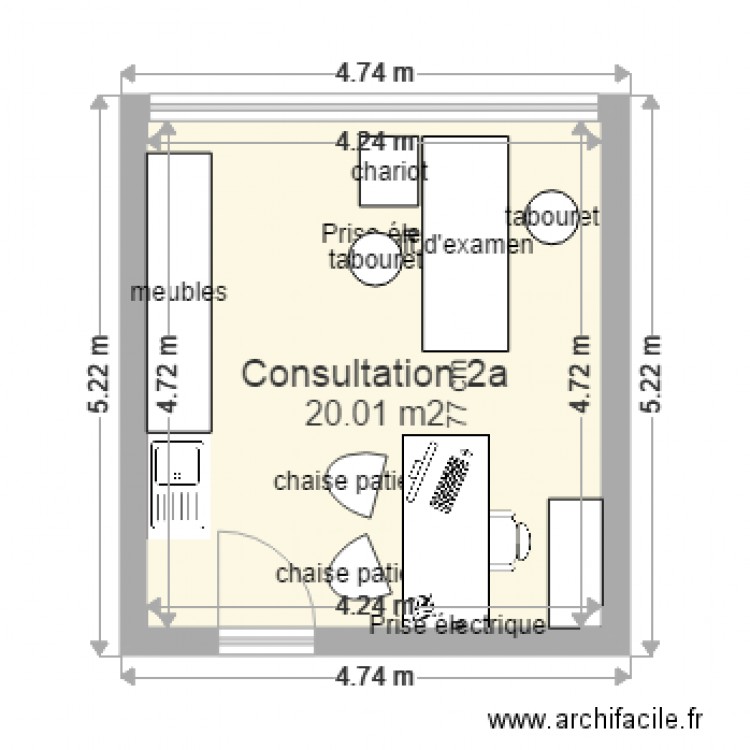 Consultation 2a . Plan de 0 pièce et 0 m2
