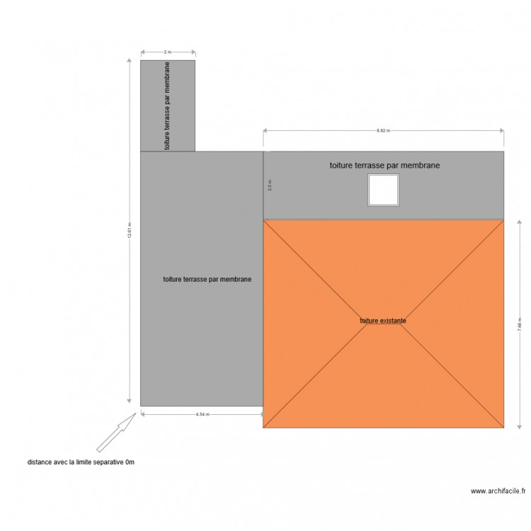 plan des toitures 2. Plan de 0 pièce et 0 m2