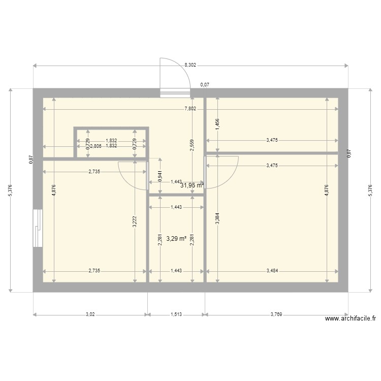 VILLA 80M2 R1. Plan de 0 pièce et 0 m2