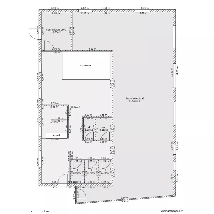 spa bois EST Cryopole. Plan de 