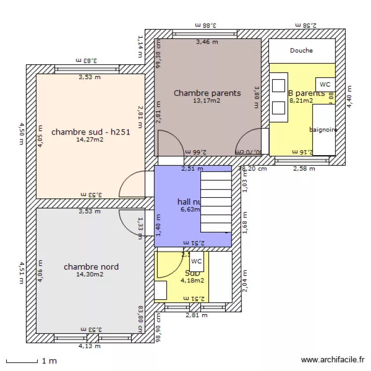 1er &eacute;tage. Plan de 