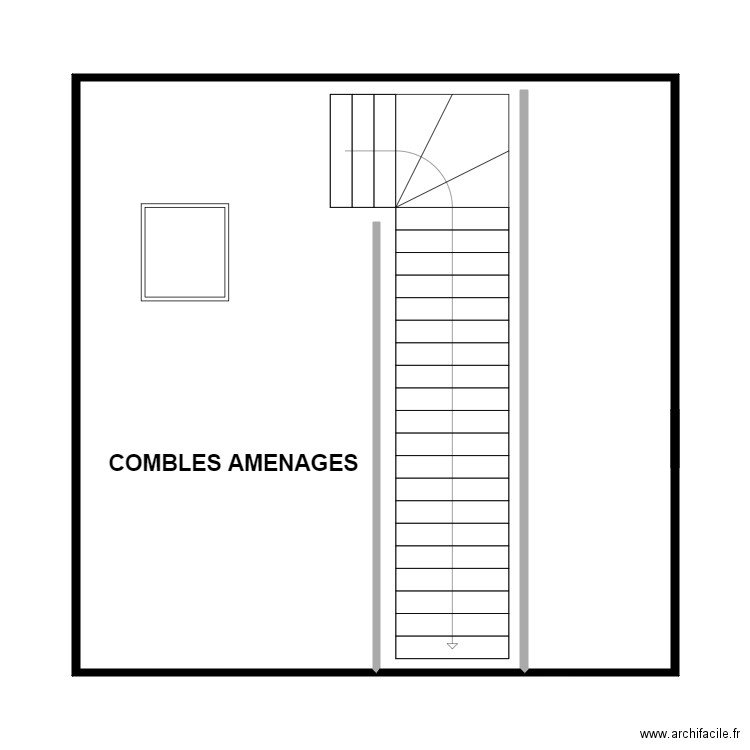 GOURLAOUEN COMBLES. Plan de 0 pièce et 0 m2