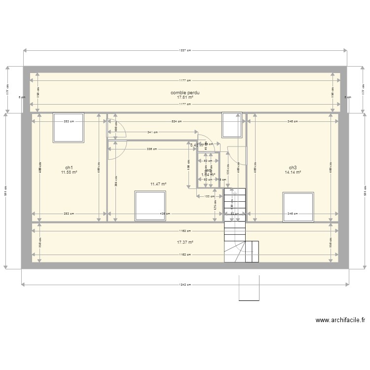 amenagement de combles 2. Plan de 0 pièce et 0 m2