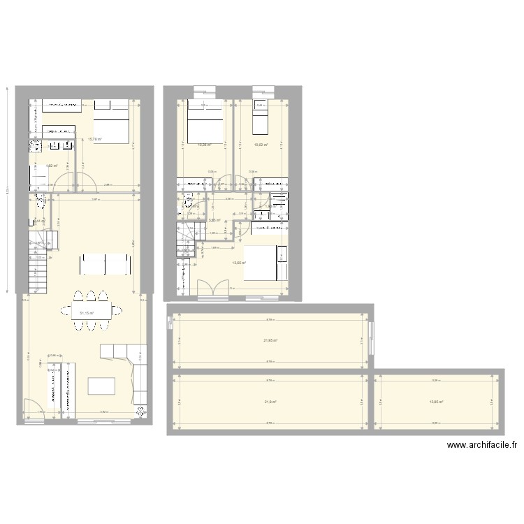 plan nouvelle maison. Plan de 13 pièces et 175 m2