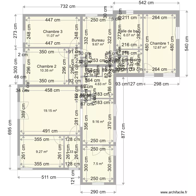 Pas du Loup Origine. Plan de 