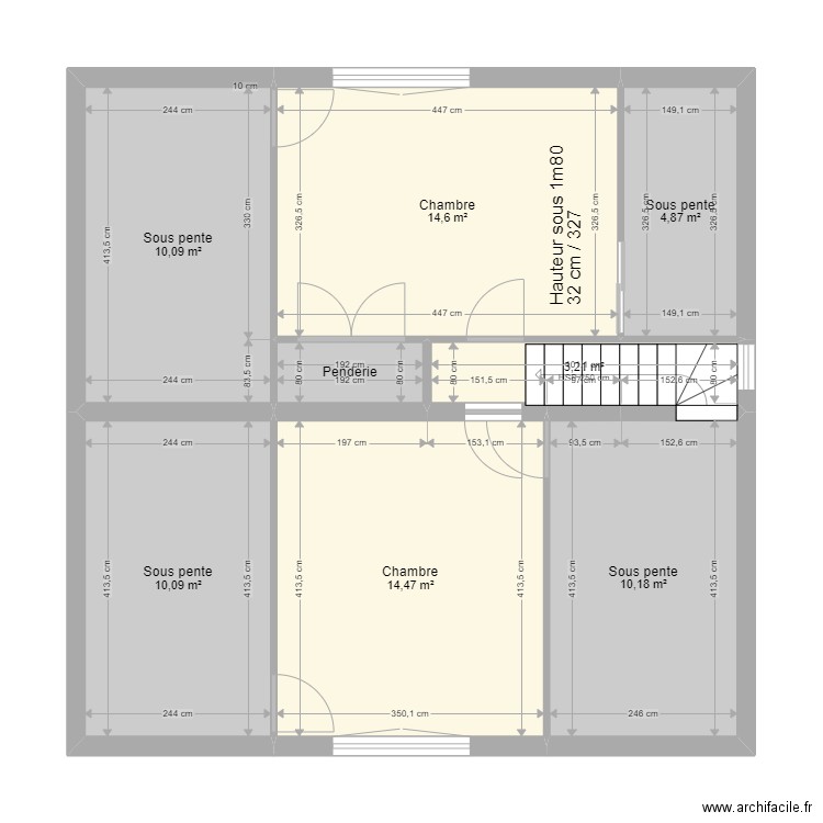 Maison Projet  étage. Plan de 0 pièce et 0 m2