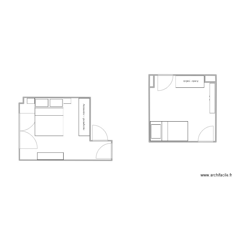 Salón3. Plan de 1 pièce et 12 m2