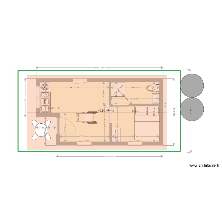 vicaire. Plan de 0 pièce et 0 m2