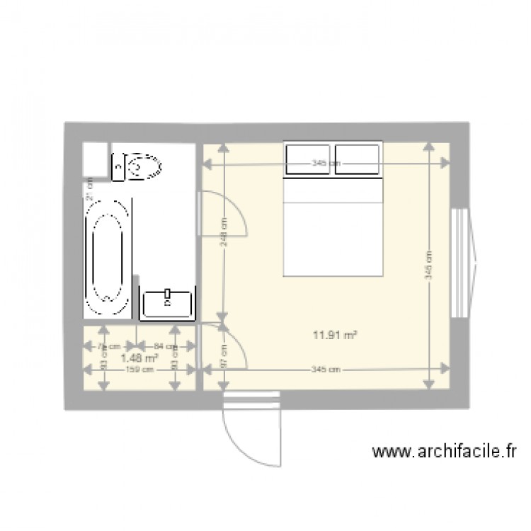 sdb saclay. Plan de 0 pièce et 0 m2