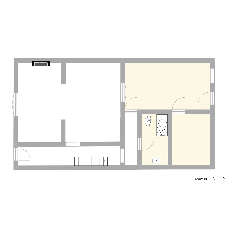 rez de chaussée . Plan de 0 pièce et 0 m2