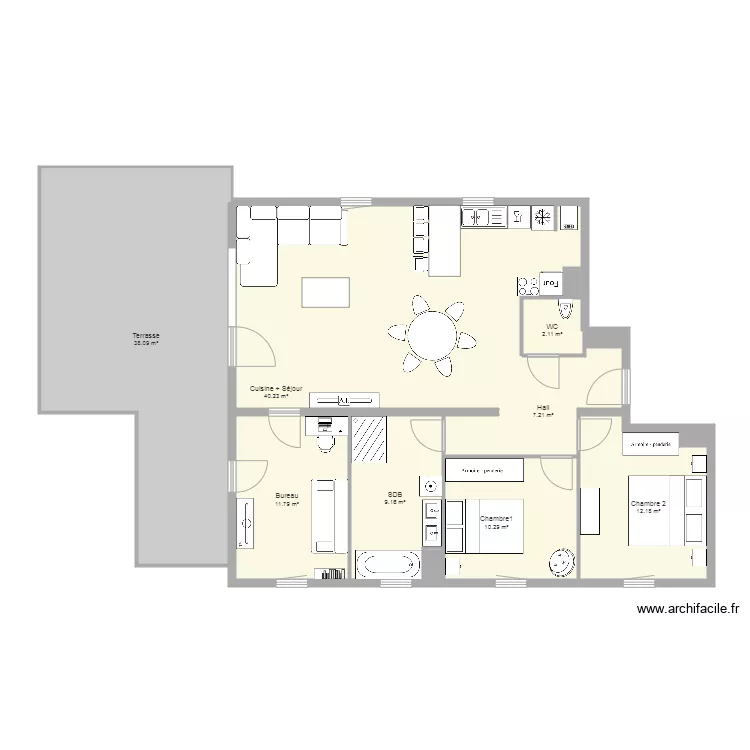 ISIS attique lot 32. Plan de 