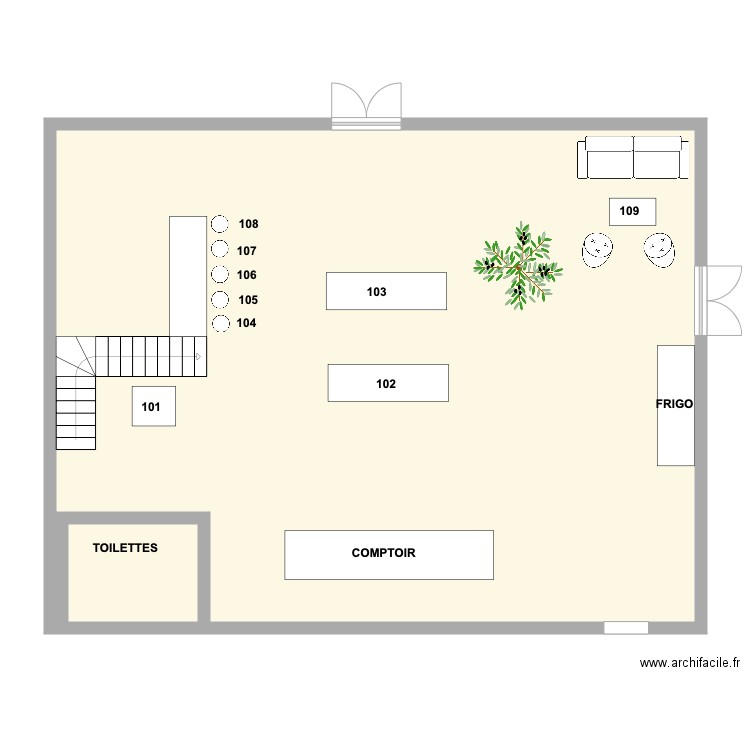 plan de salle clairière 2. Plan de 0 pièce et 0 m2