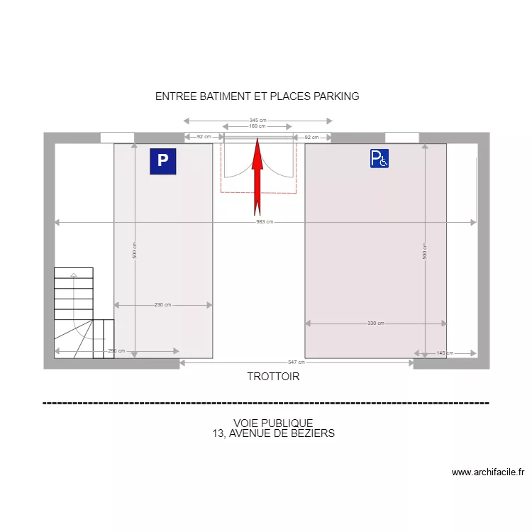 Plan Entrée dépose. Plan de Plan Entrée dépose. Plan de