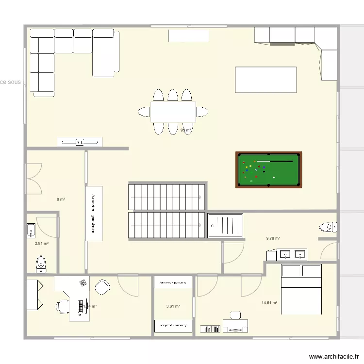 idee plan contenaire sous sol rdc 1er amenagement. Plan de 