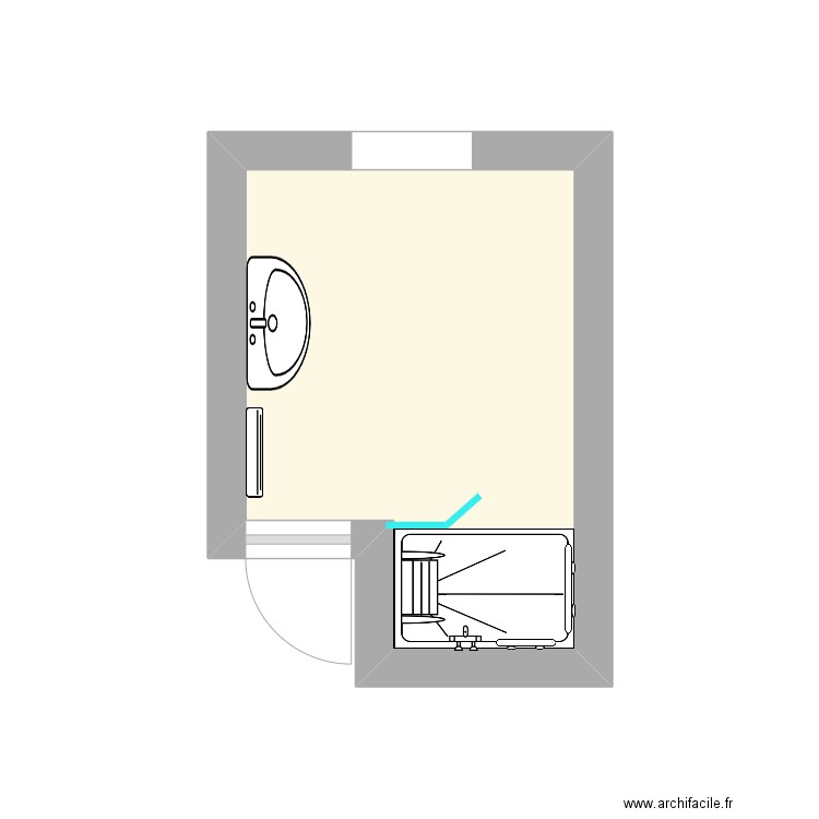 FABING PROPOSITION 2. Plan de 1 pièce et 6 m2