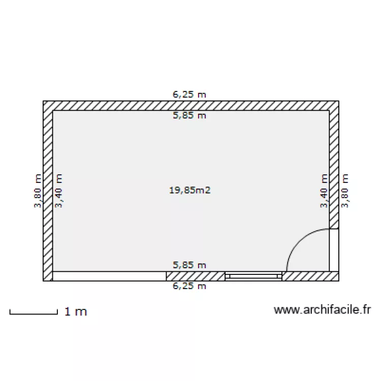 cabane jardin. Plan de 