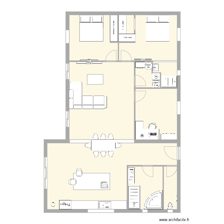 coult suite parentale . Plan de 0 pièce et 0 m2