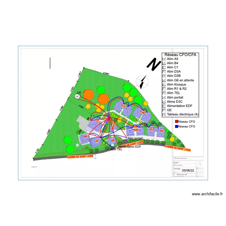 PLAN DE MASSE EXE . Plan de 