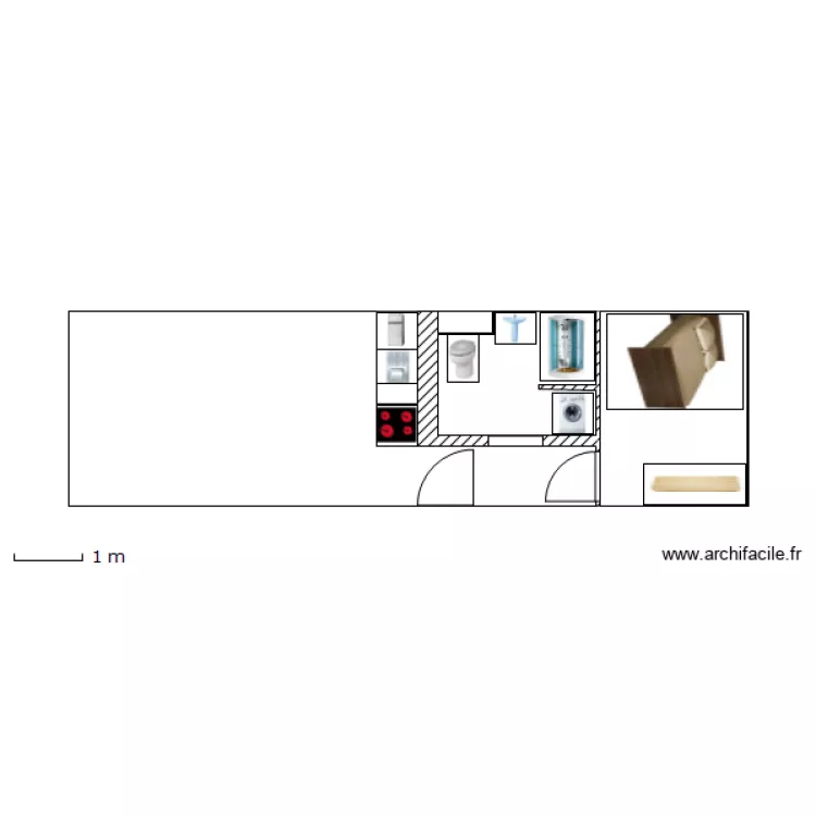 Appartement Modifi&eacute;. Plan de 