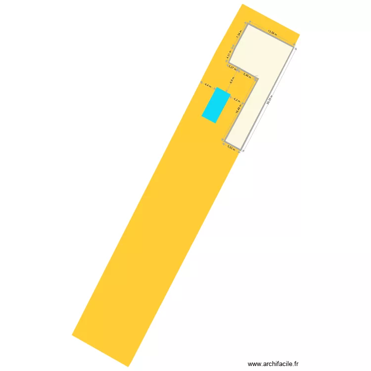 EVRARD GUINES. Plan de 