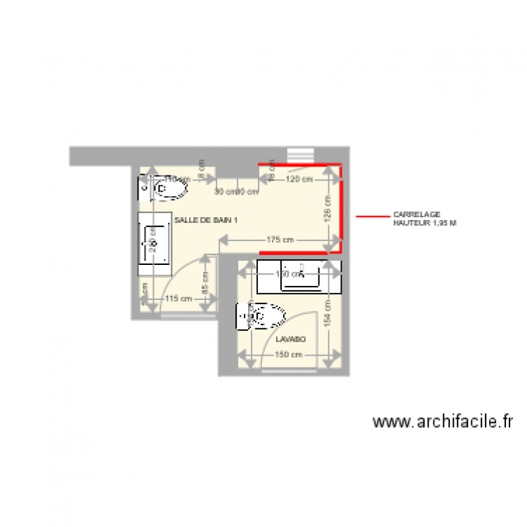 GRASSE WC 1. Plan de 0 pièce et 0 m2