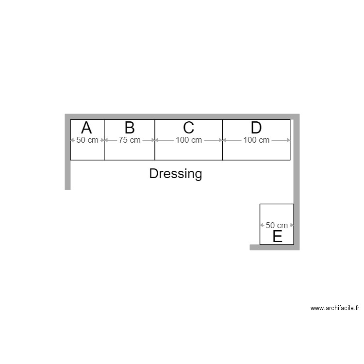 dressingsansporte. Plan de 0 pièce et 0 m2