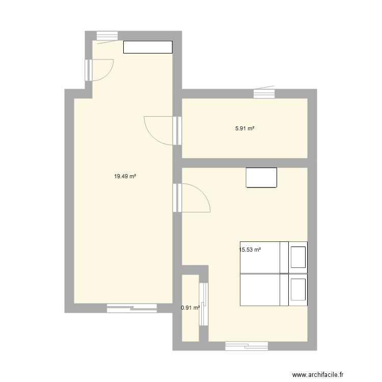 Apartamento 1B. Plan de 0 pièce et 0 m2