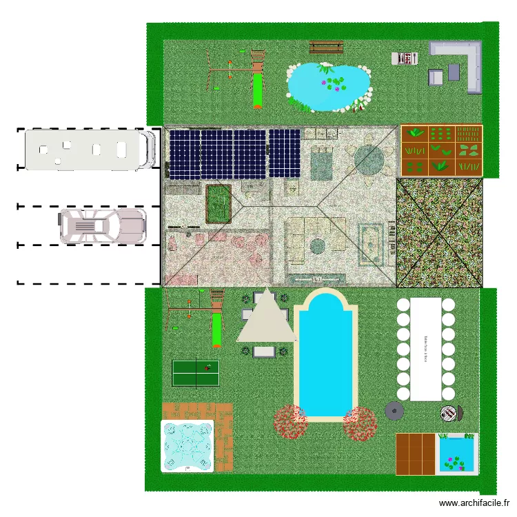 maison paul. Plan de 