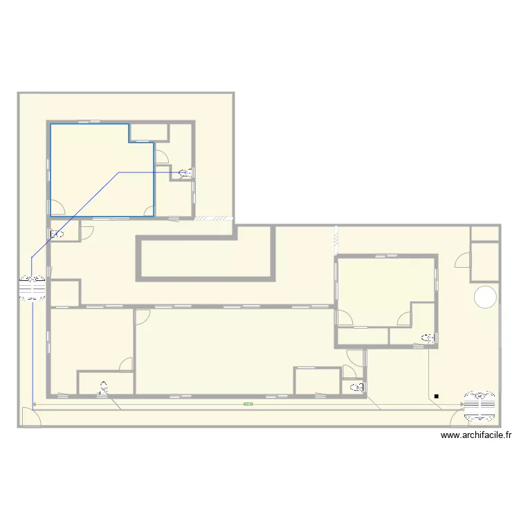 Permsub heavy water routing. Plan de 