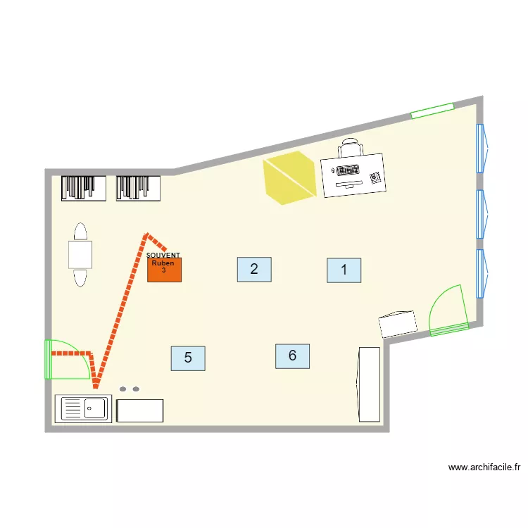 &eacute;l&egrave;ve 3. Plan de 