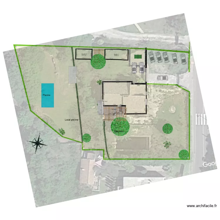 B Am&eacute;nagement Ext Poirier. Plan de 