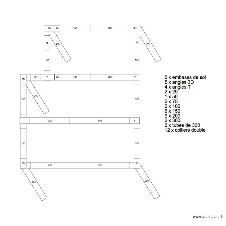 Truss UER listing Cast V3. Plan de 0 pièce et 0 m2