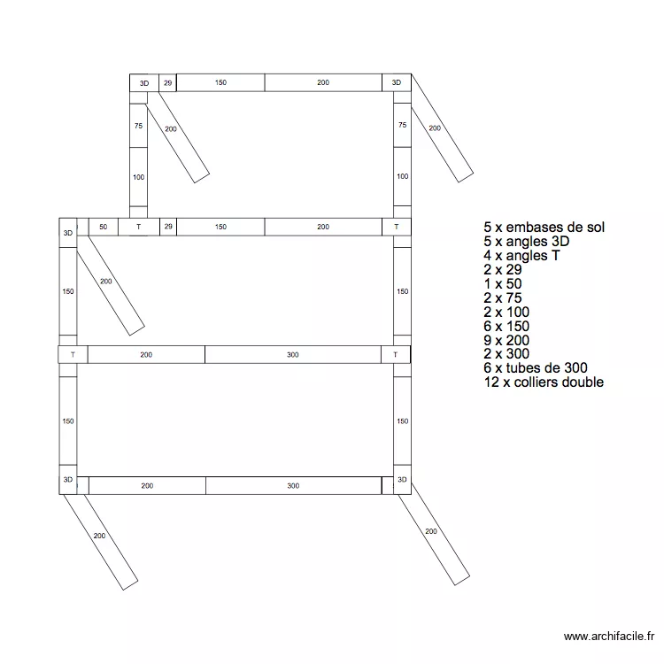 Truss UER listing Cast V3. Plan de 