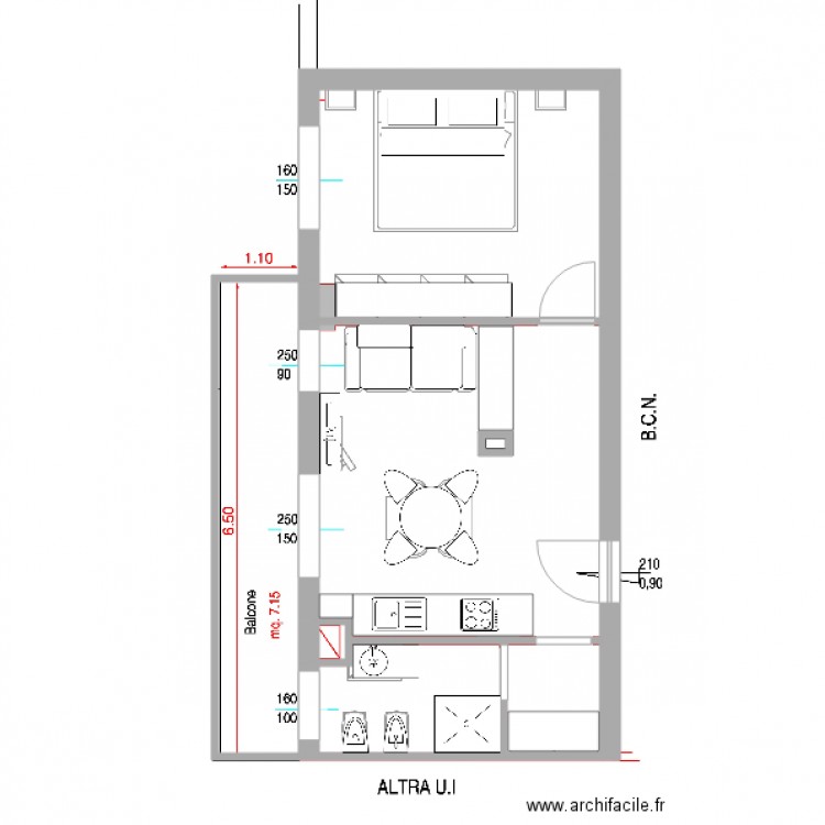 joe. Plan de 0 pièce et 0 m2