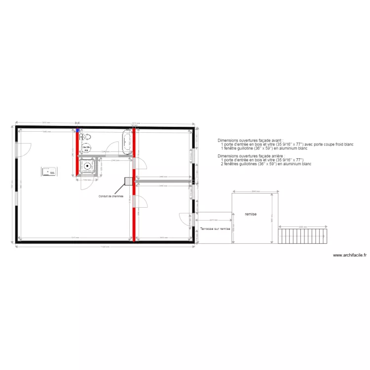 Actuel 2&egrave;me avec secheuse. Plan de 