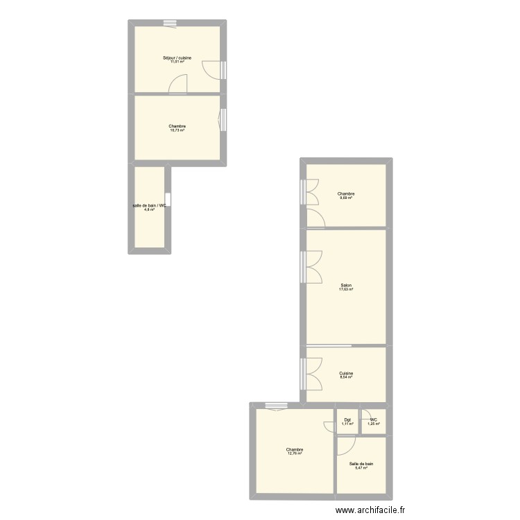 projet lourdes. Plan de 0 pièce et 0 m2