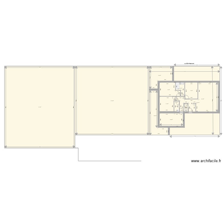 maison type sans étage. Plan de 0 pièce et 0 m2