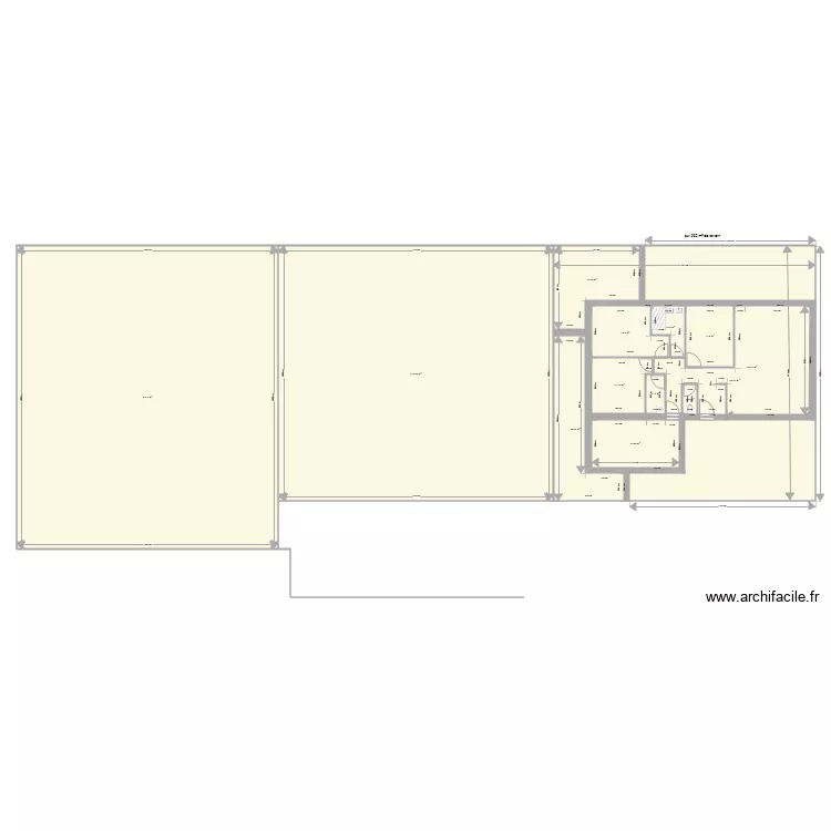 maison type sans &eacute;tage. Plan de 