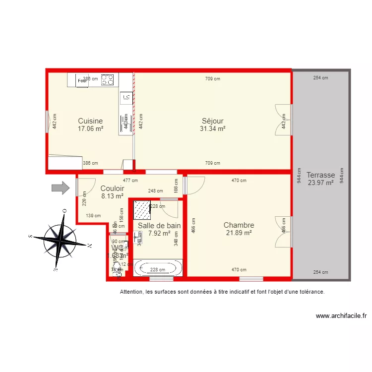 BI 6063 c&ocirc;t&eacute;. Plan de 