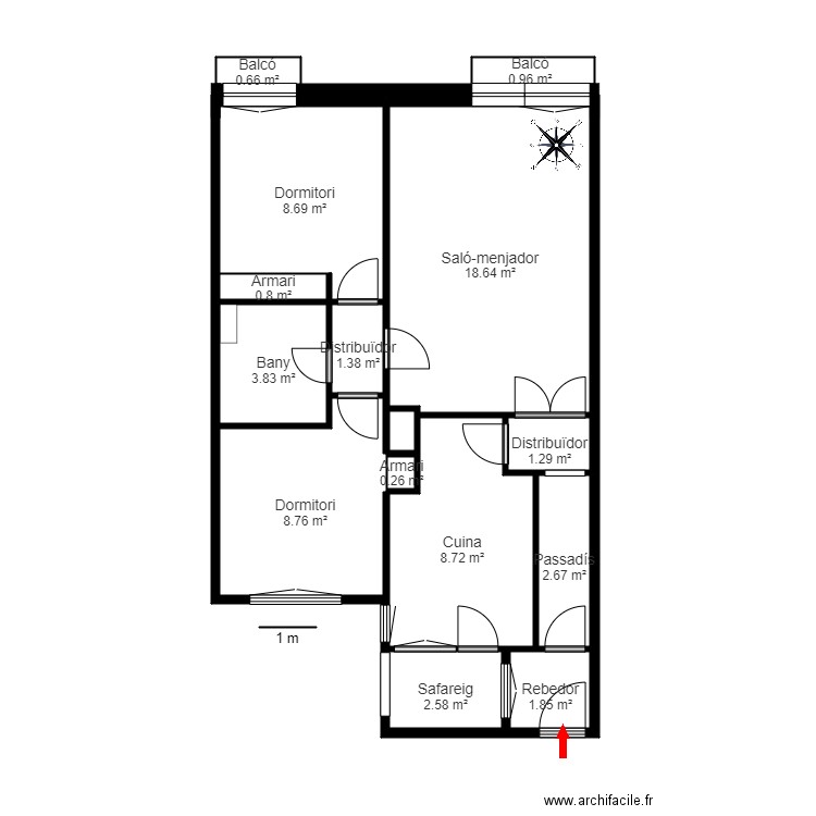 ed gipsa 3 2 d i 5 d santa coloma andorra. Plan de 0 pièce et 0 m2