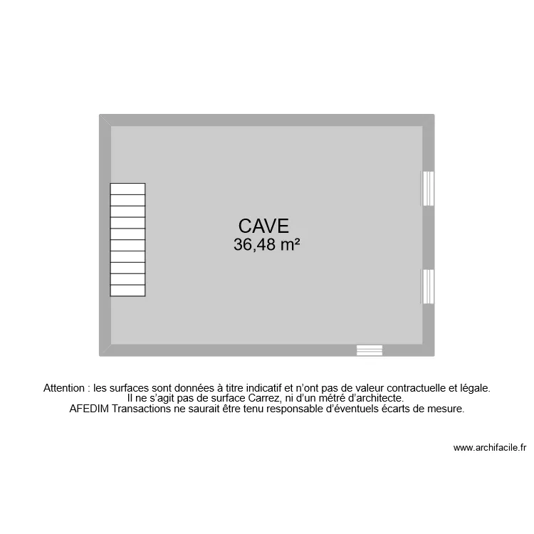 BI 11273 CAVE . Plan de 