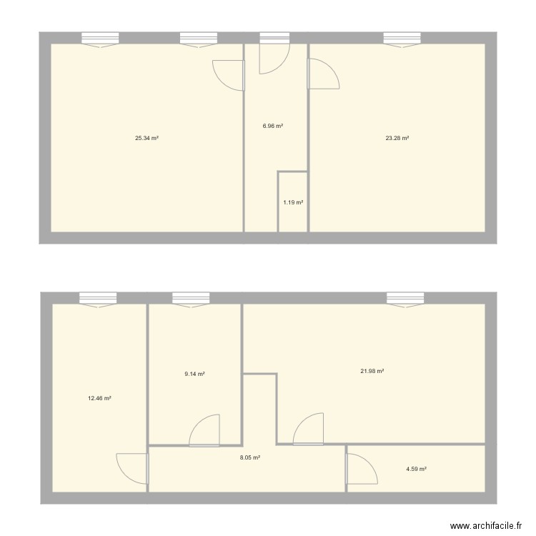 CHER Néronde. Plan de 0 pièce et 0 m2