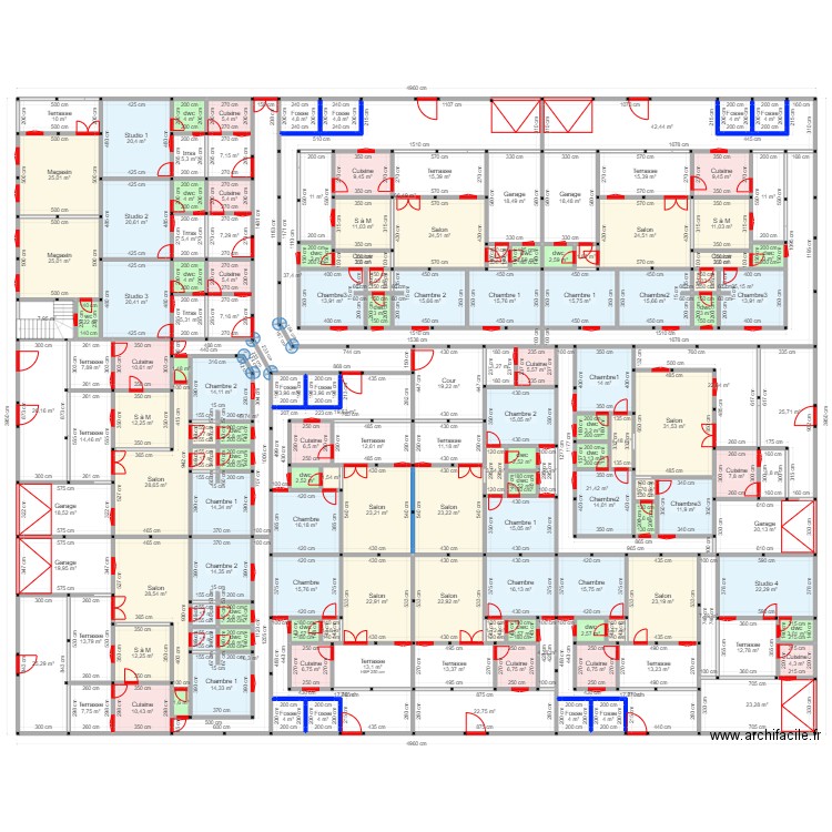 PLAN DE 4 PIECES POUR VILLAGE. Plan de 0 pièce et 0 m2