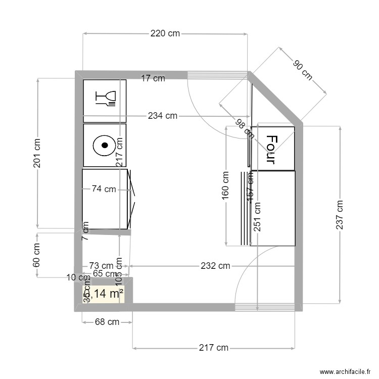 Anissa Cuisine V4. Plan de 0 pièce et 0 m2
