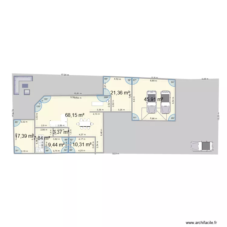 ERIC FOUCHER2. Plan de 8 et 184 m² ERIC FOUCHER2. Plan de 8 et 184 m²