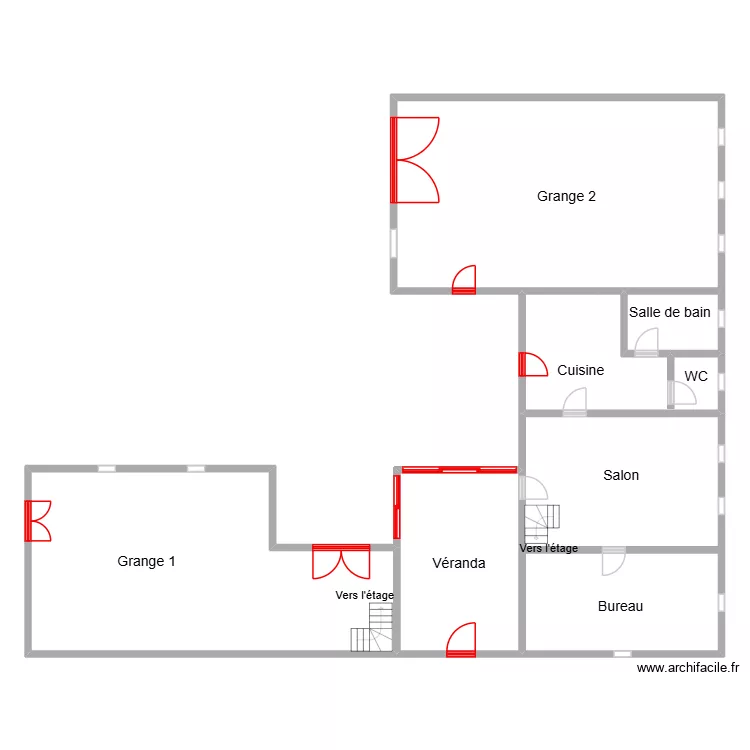 Froute_plan. Plan de 6  et 254 m²