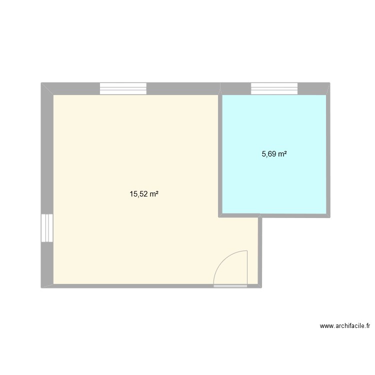 chambre. Plan de 0 pièce et 0 m2