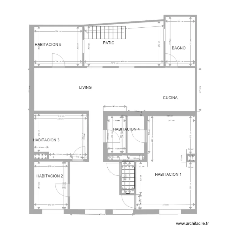 construzione. Plan de 